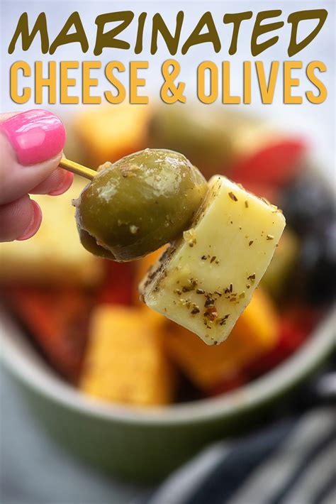 Marinated Cheese And Olives Recipe Marinated Cheese Appetizers