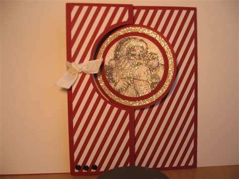 Circle Thinlet card with Santa's List, Special Season & Magical Season single Stamp Sets. Season 