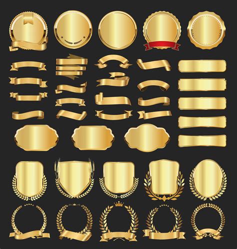 Luxury Premium Golden Badges And Labels 657026 Vector Art At Vecteezy