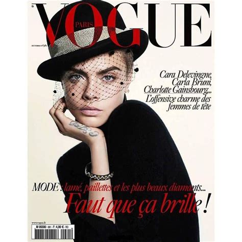 Cara Delevingne For Vogue Paris October 2017 Fashion Magazine Cover Vogue Magazine Vogue