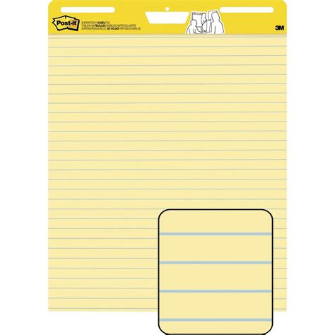 Post It® Self Stick Easel Pads With Faint Rule The Office Point