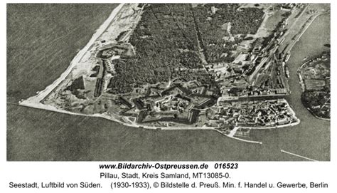 Bildarchiv Ostpreußen Pillau Seestadt Luftbild Von Süden