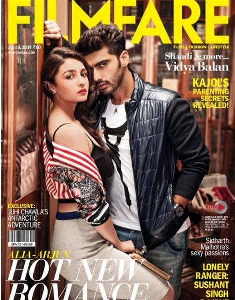 Arjun Kapoor And Alia Bhatt Filmfare Hot Photoshoot Spicy Photos On Magazine Cover Page Before
