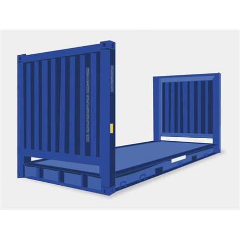 20 Foot Flat Rack Shipping Containers Gct Global Containers