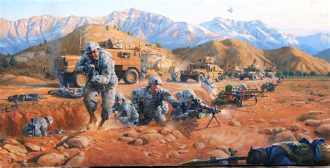 Us Troops In Afghanistan Battling Against The Ttalebans Military