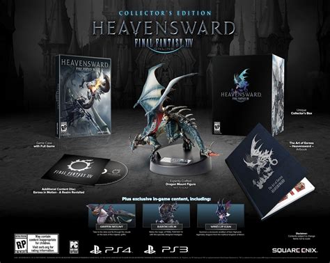 Resident evil 2 collectors edition soundtrack cd,poster/map,steelbook,artbook and claire's logo badge. Final Fantasy XIV: Heavensward Collector's Edition ...