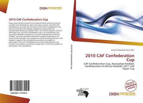 The confederation of african football (caf) looks set to award the 2020 african nations championship (chan) to camero. 2010 CAF Confederation Cup