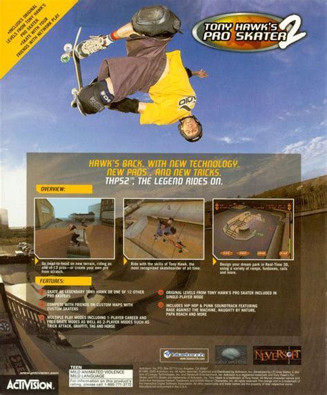 Well, he's still grabbing air even at the age of 51 and is currently the. Tony Hawk's Pro Skater 2 : Neversoft, Activision : Free ...