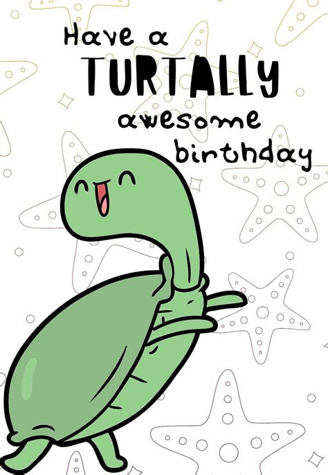 Turtle Printable Birthday Cards — Printbirthdaycards