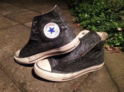 Diy Glitter Converse · How To Decorate A Pair Of Glitter Shoes