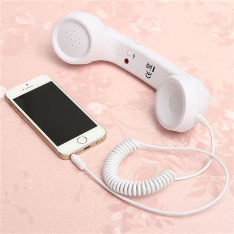 10pcslot New Fashion 35mm Mic Retro Telephone Cell Phone Handset