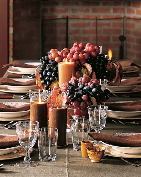 Thanksgiving Grape Centerpiece Jewel Tones Abundance