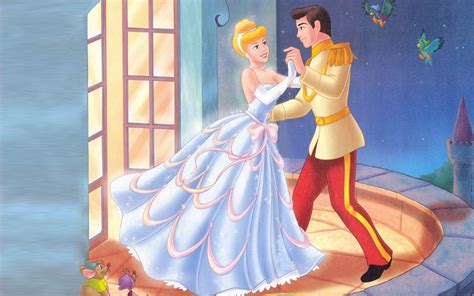 Princess Cinderella Dancing With Prince Charming Disney Movies
