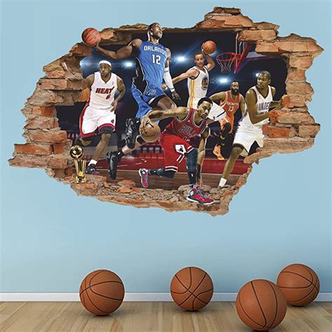 Basketball Wall Decal Basketball Players Wall Sticker