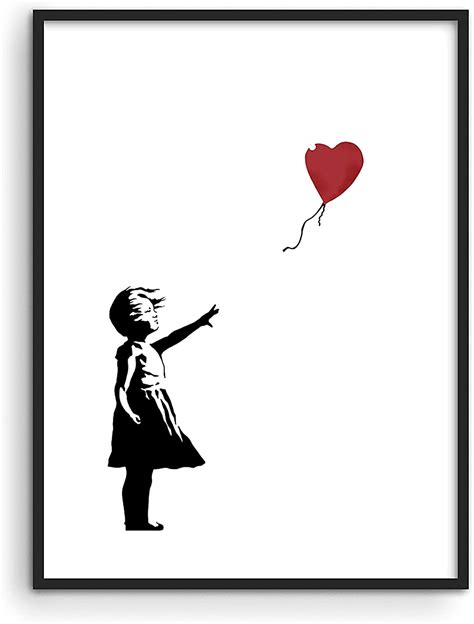 Buy Banksy Wall Art Girl With Balloon By Haus And Hues Banksy Art