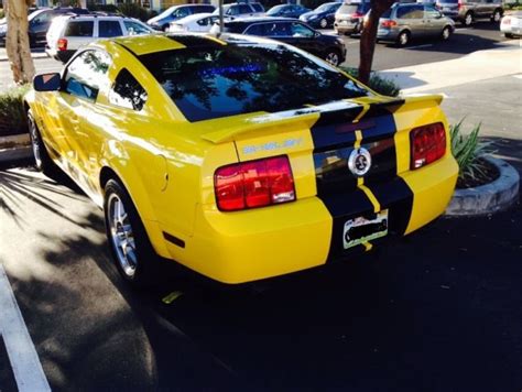 2007 Mustang Shelby GT500 Screaming Yellow With Black Stripes Custom