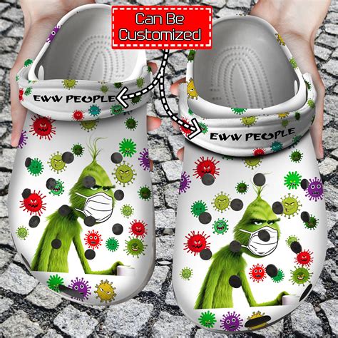 Personalized Ew People The Grinch Crocs Classic Clogs Shoes