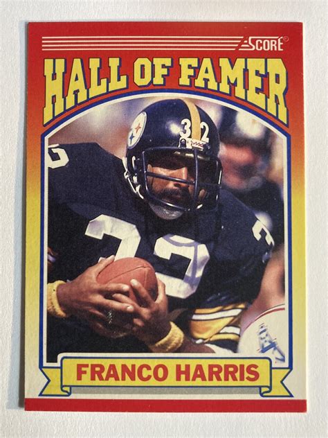 Mavin 1990 Score Hall Of Famers 595 Franco Harris Steelers