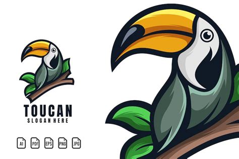 Toucan Mascot Logo By Maxhendra27 On Envato Elements