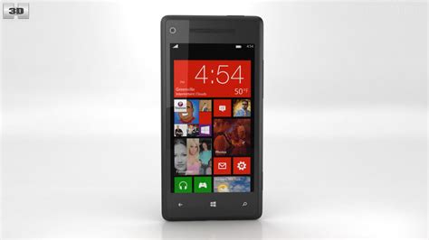 360 View Of Htc Windows Phone 8x Graphite Black 3d Model Hum3d Store
