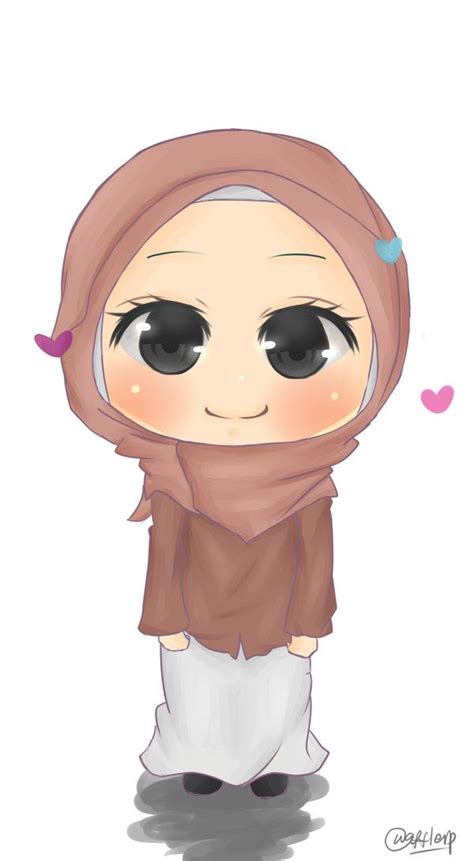Muslimah Chibi By Wafflerp On Deviantart Islamic Cartoon Hijab