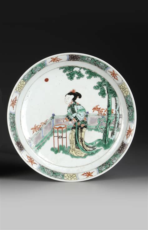 A Chinese Famille Verte Dish Th Century