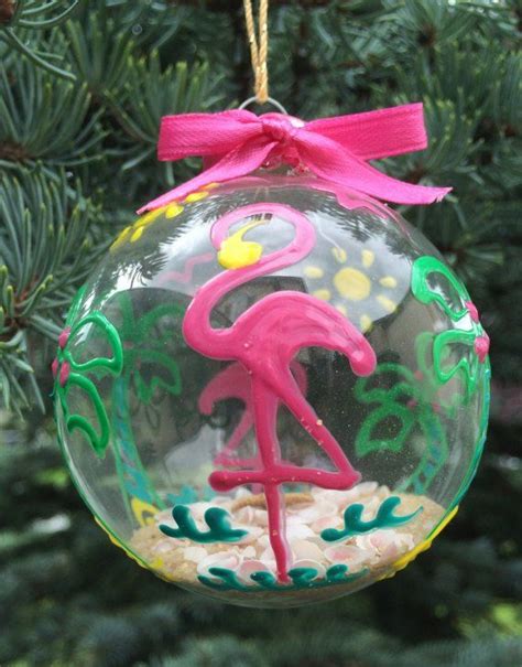During the christmas season there are so many places to enjoy festive decorations with your loved one. Flamingo and Palm Tree Christmas Beach Ball Ornament ...
