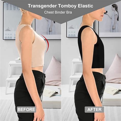 LODAY Women Transgender Tombabe FTM Elastic Chest Binder Bra Pullover Tank Top At Amazon Womens