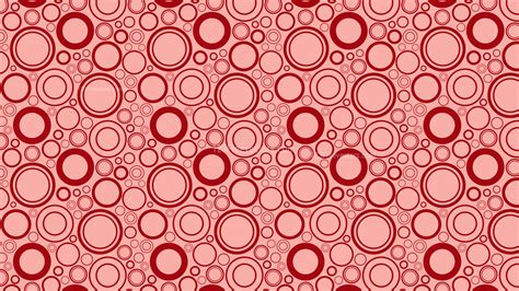 Red Geometric Circle Pattern Image