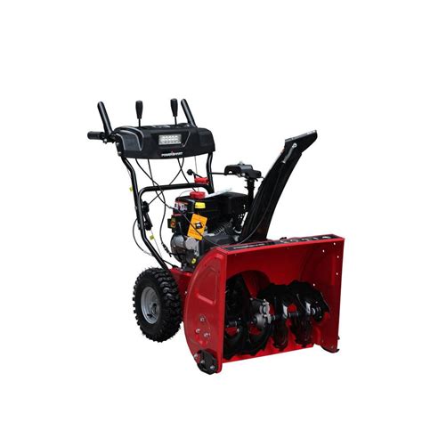 Powersmart 28 In 252cc 2 Stage Electric Start Gas Snow Blower With