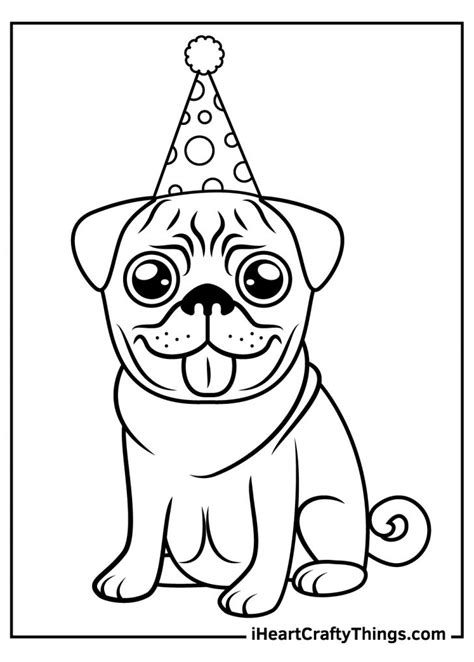 15 Pug Coloring Pages (100% Free Printables)