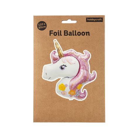 Large Unicorn Head Foil Balloon Hobbycraft