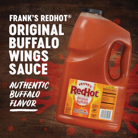 Buy Franks Redhot Original Buffalo Wings Sauce 1 Gal 1 Gallon Bulk