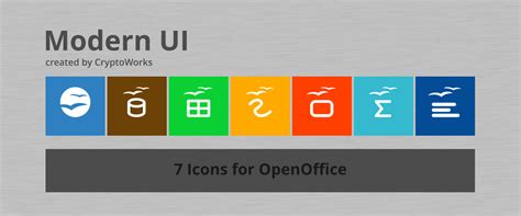 Modern Ui 7 Icons For Openoffice By Cryptoworks On Deviantart