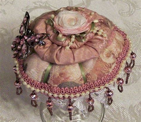 Shabby Chic Pincushion Romantic Victorian And Vintage Retro Etsy