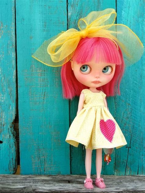 Ooak Custom Blythe Doll Candy With Ooak Outfit By Marina Blythe