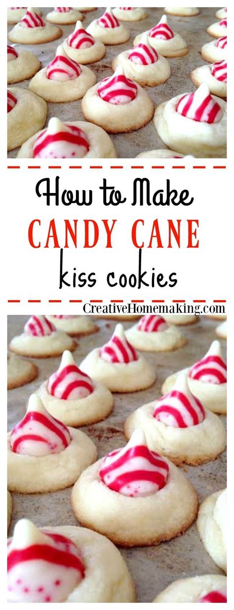 My soft and sweet sugar cookie with a twist of red and topped with a chocolate hershey kiss!!! Candy Cane Kiss Cookies | Cookies recipes christmas, Kiss ...