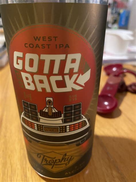 Photo Of Gotta Get Back Beer Label