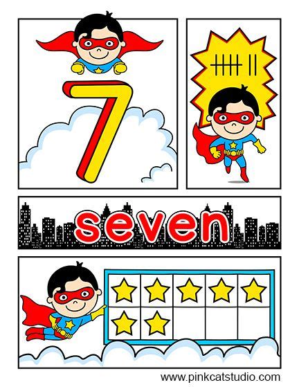 Hero Kids Number Posters And Worksheets Your Students Will Be