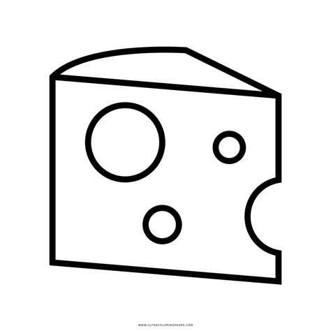 Imagen De Queso Para Colorear - Para Colorear