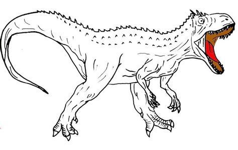 Indominus Rex Page Ready To Color Dinosaur Coloring Pages Indominus