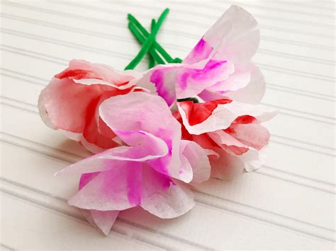 Coffee Filter Flowers For Kids To Make Little Bins For Little Hands