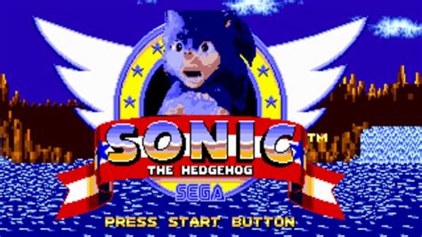 Sonic 1 Title Screen But With The Sonic Movie Design Youtube
