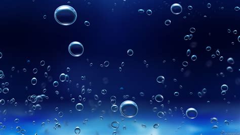 Blue Bubbles Hd Wallpaper