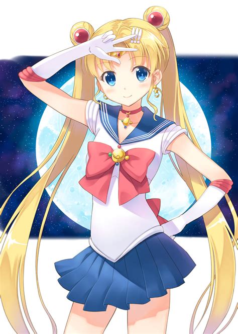 Safebooru 1girl Bishoujo Senshi Sailor Moon Blonde Hair Blue Eyes