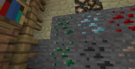 Minecraft old emerald ore texture. Roosters Alternative Overhaul 1.2.5-21b New Emerald Ore ...