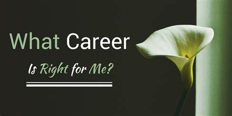 What career is right for me.? What Career Is Right For Me? | Help When You're Stuck