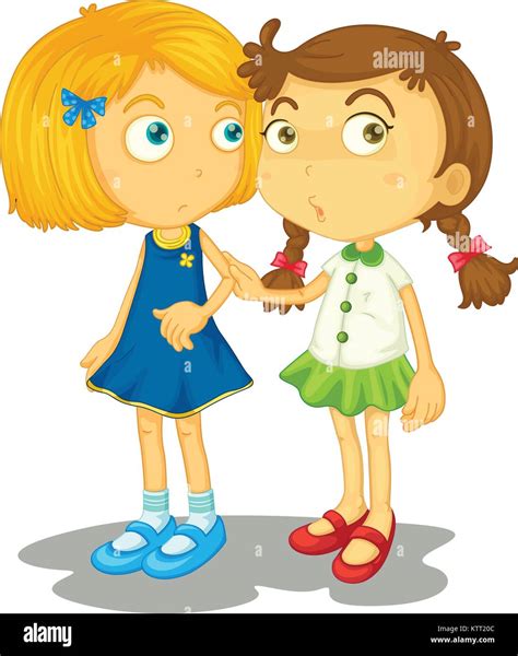 Two Friends Comforting Stock Vector Images Alamy