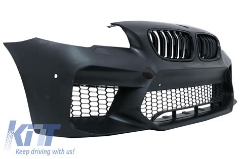 Front Bumper With Central Grilles Suitable For Bmw 5 Series F10 F11