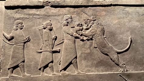 Assyrian King Ashurbanipals Lion Hunt King Ashurbanipal Exhibition